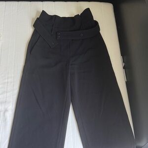 Babaton size 4 Black High-Waisted Pants with Belt